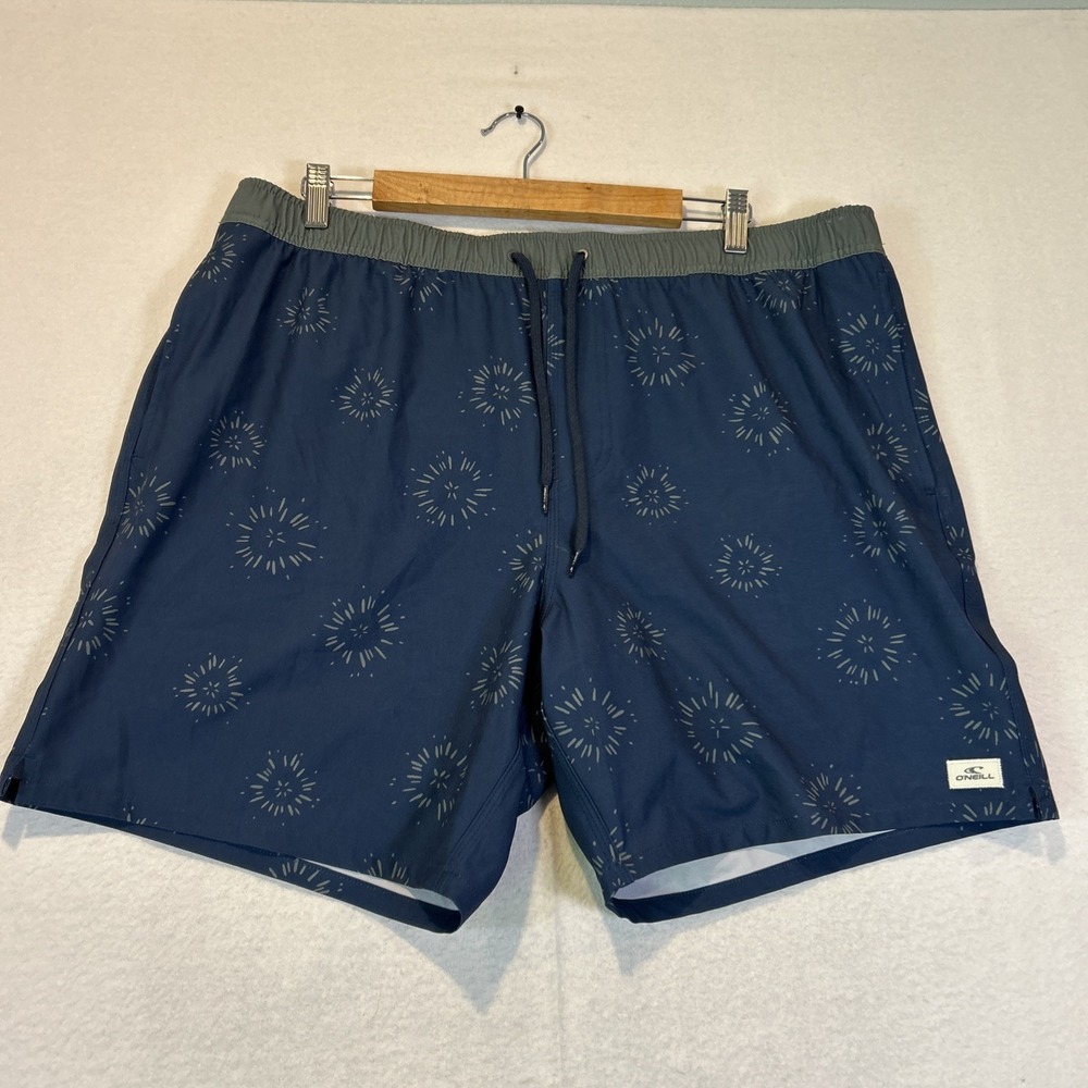 O'Neill Mens Hermosa 17" Swimming Trunks Midnight Navy Blue XXL Swim